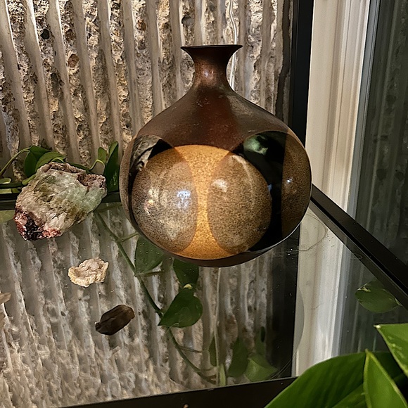 1970s Robert Maxwell for Pottery Craft Overlapping Circle Motif Vase - Picture 3 of 6